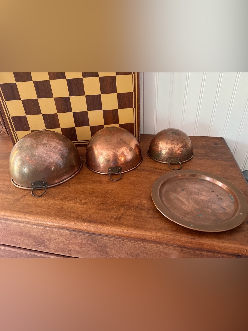 Vintage Patina 100% Copper ODI Made In Korea Round Bottom Mixing Bowls Set Of 3